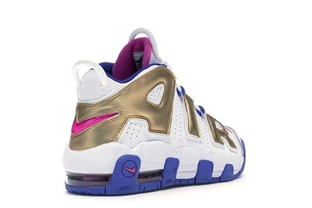 NIKE モアアップテンポ ホワイト/ゴールド/パープル 楽天市場】NIKE AIR MORE UPTEMPO GS white/fuchsia blast-m